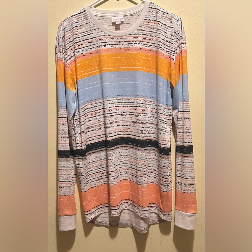 LuLaRoe Size SMALL Multicolor Striped Long Sleeve Top. NWOT!